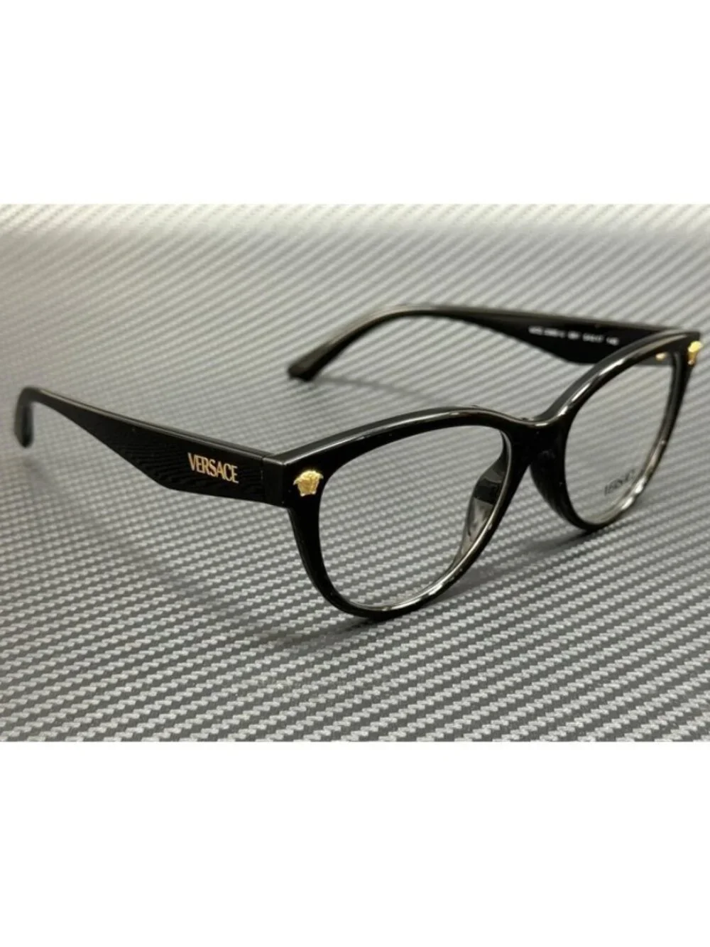 New Versace Women Black Eyeglasses 54-17-145